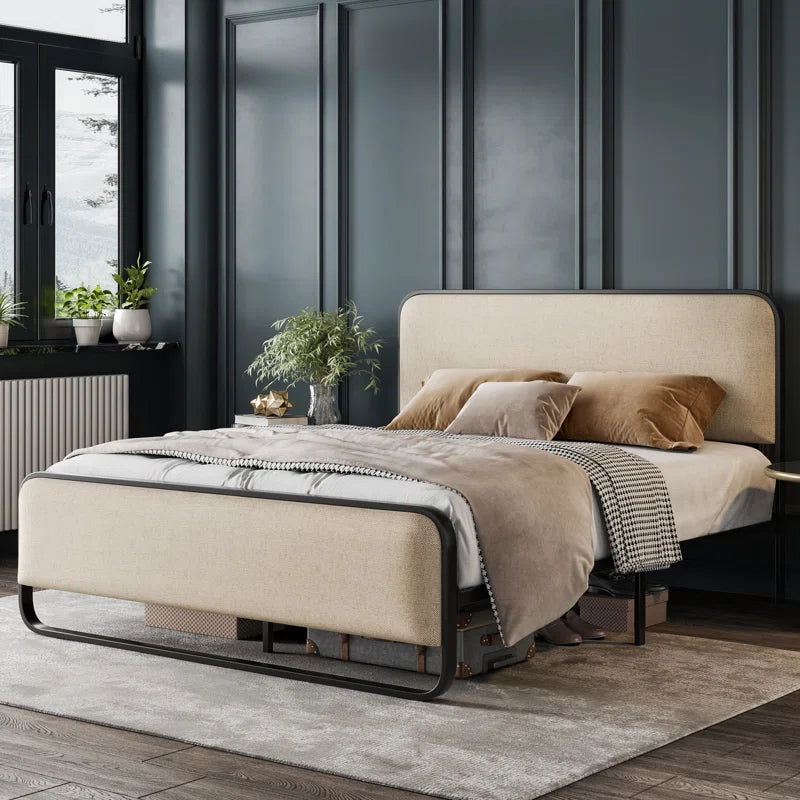 NightCraft Minimal Design Upholstered Bed - Furnishiaa -  -